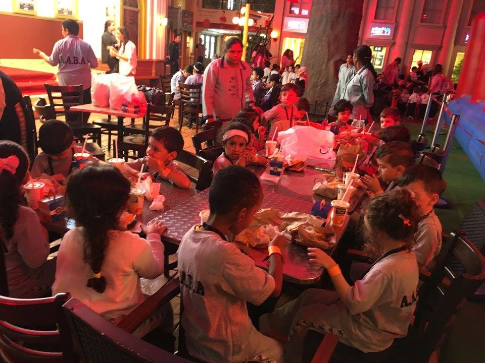 KG students in Kidzania